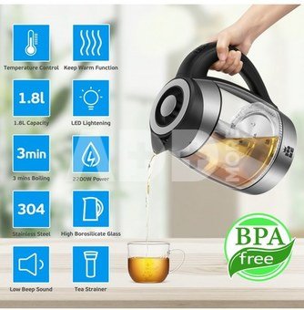 ForMe FKG-488 Cordless Electric Kettle 1,8 L