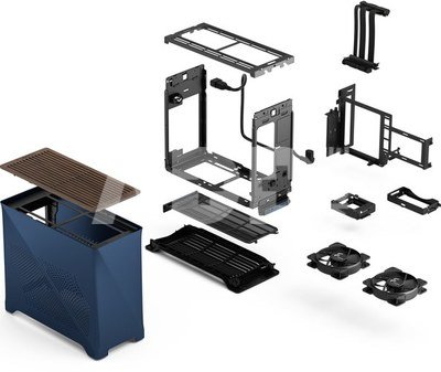 Fractal Design Computer Case | Era 2 | Midnight Blue | mITX | Power supply included No | SFX / SFX-L