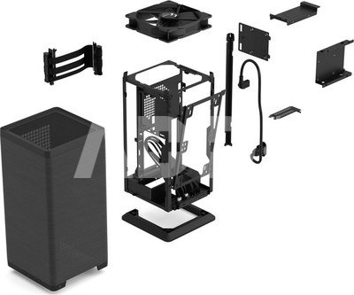 Fractal Design Computer Case | Mood | Black | mITX | Power supply included No