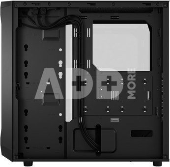 Fractal Design Focus 2 Black TG Clear Tint, Midi Tower, Power supply included No
