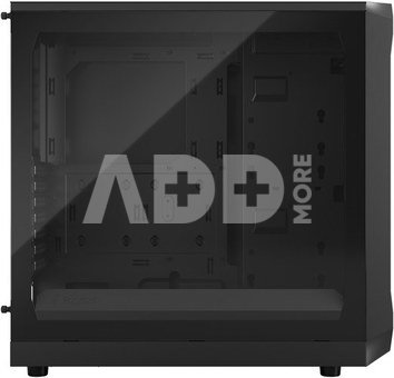 Fractal Design Focus 2 Black TG Clear Tint, Midi Tower, Power supply included No