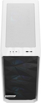 Fractal Design Meshify 2 Compact RGB White TG Clear, Mid-Tower, Power supply included No