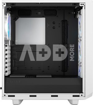 Fractal Design Meshify 2 Compact RGB White TG Clear, Mid-Tower, Power supply included No