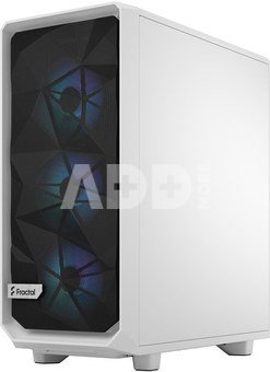 Fractal Design Meshify 2 Compact RGB White TG Clear, Mid-Tower, Power supply included No