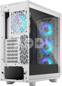 Fractal Design Meshify 2 Compact RGB White TG Clear, Mid-Tower, Power supply included No
