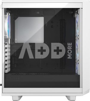 Fractal Design Meshify 2 Compact RGB White TG Clear, Mid-Tower, Power supply included No