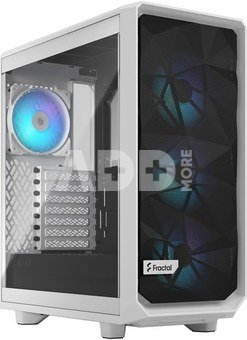 Fractal Design Meshify 2 Compact RGB White TG Clear, Mid-Tower, Power supply included No
