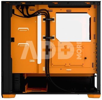 Fractal Design Pop Air RGB Orange Core TG Clear Tint, ATX, mATX, Mini ITX, Power supply included No