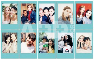 Fujifilm Fotoplokštelės Instax MINI Sky Blue Frame 10vnt.