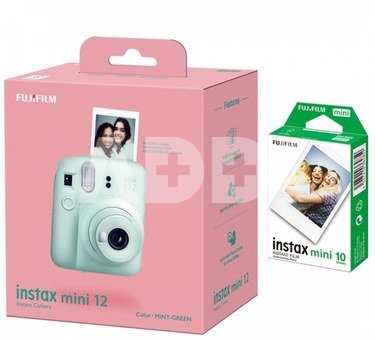 Мгновенная камера Fujifilm instax mini 12 MINT GREEN+instax mini glossy (10pl)