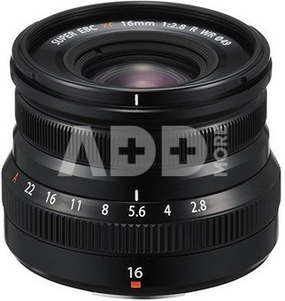 Fujifilm XF 16mm f/2.8 R WR, Juodas
