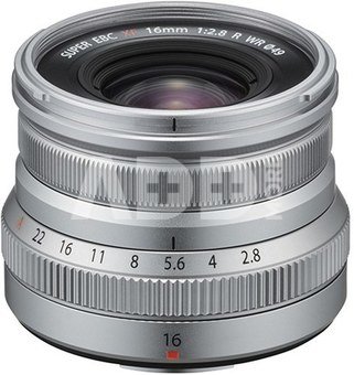 Fujifilm XF 16mm f/2.8 R WR, Sidabrinis