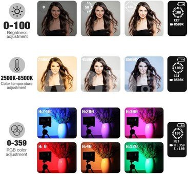 Full-Color RGB Fill Light Pocket Light