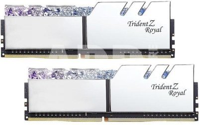G.SKILL PC Memory DDR4 32GB (2x16GB) TridentZ Royal RGB DDR4 3200MHz CL16 XMP2 Silver
