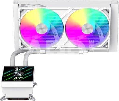 GLACIER 240 LCD WH Liquid Cooler White