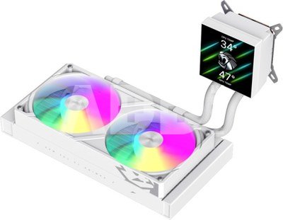 GLACIER 240 LCD WH Liquid Cooler White