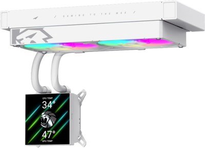 GLACIER 240 LCD WH Liquid Cooler White