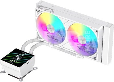GLACIER 240 LCD WH Liquid Cooler White