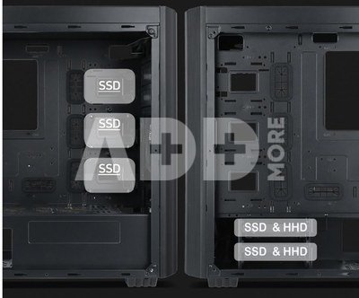 Gembird Computer Case Midi Tower Fornax K500 ATX