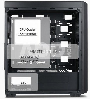 Gembird Computer Case Midi Tower Fornax K500 ATX