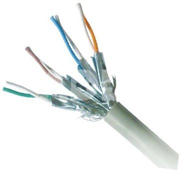 Gembird Patch cord RJ45 Cat.6A S/FTP LSHZ 0.25m grey