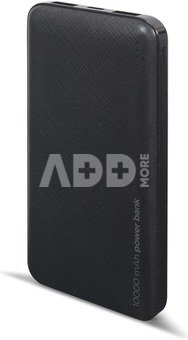 Gembird | PB10-02 | Power Bank | 10000 mAh | 2 x USB-AF | Black