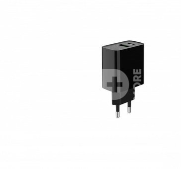 Gembird TA-UC-PDQC20-01-BK 2-port 20W USB fast charger,Black