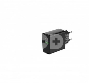 Gembird TA-UC-PDQC20-01-BK 2-port 20W USB fast charger,Black
