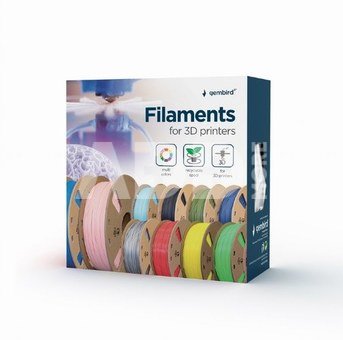 Gembird Printer filament 3D PLA/1.75mm/ yellow