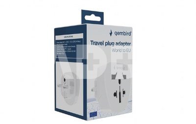 Gembird A-AC-EUMINTF World to EU power adapter plug, 15 A | Gembird