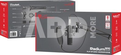 Genesis Gaming Microphone Radium 300 Black, Wired