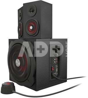 GENESIS Helium 610BT Computer Speakers, Wired, Bluetooth, Black
