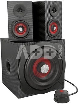 GENESIS Helium 610BT Computer Speakers, Wired, Bluetooth, Black