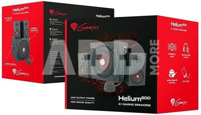 GENESIS Helium 610BT Computer Speakers, Wired, Bluetooth, Black