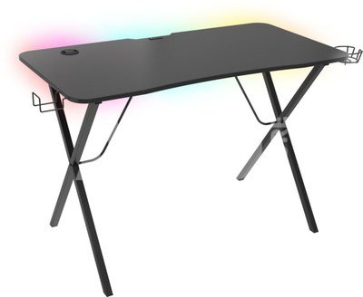 Genesis Holm 200 RGB Gaming Desk, Black