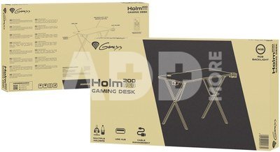 Genesis Holm 200 RGB Gaming Desk, Black