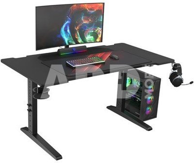 Genesis | Modular Gaming Desk | Holm 140 RGB | Anthracite Black