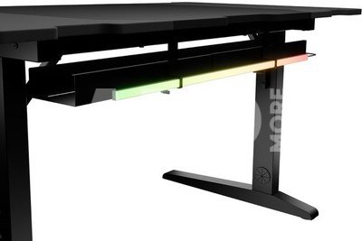 Genesis | Modular Gaming Desk | Holm 140 RGB | Anthracite Black