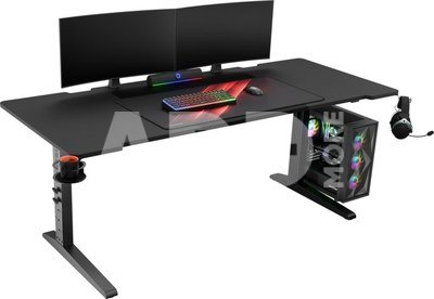 Genesis | Modular Gaming Desk | Holm 180 RGB | Anthracite Black