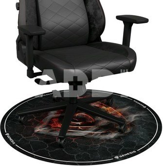 Genesis Tellur 400 Round Lava Floor Mat | Black