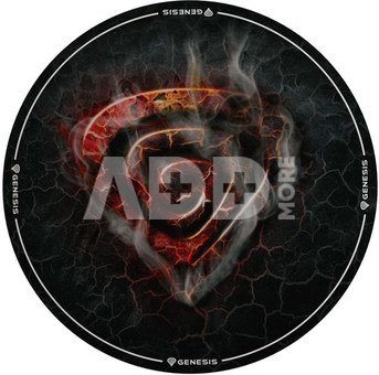 Genesis Tellur 400 Round Lava Floor Mat | Black