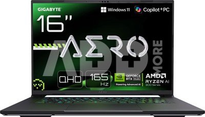 Gigabyte AERO X16 1WH-93EEC64DH 16" QHD AMD Ryzen AI 7 350/32GB/1TB/RTX 5070/Win11 Home/ENG kbd/2Y Warranty | Gigabyte