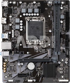 Gigabyte H610M K DDR4 1.0 M/B Processor family Intel, Processor socket LGA1700, DDR4 DIMM, Memory slots 2, Supported hard disk drive interfaces  SATA, M.2, Number of SATA connectors 2, Chipset Intel H610 Express, Micro ATX