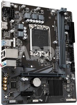 Gigabyte H610M K DDR4 1.0 M/B Processor family Intel, Processor socket LGA1700, DDR4 DIMM, Memory slots 2, Supported hard disk drive interfaces  SATA, M.2, Number of SATA connectors 2, Chipset Intel H610 Express, Micro ATX