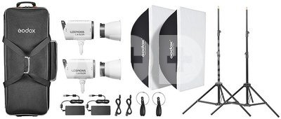 Godox Litemons LA150R RGB LED Video Light 2 light kit