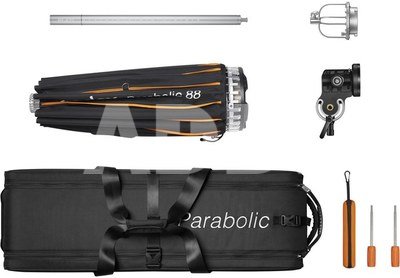 Godox Parabolic Reflector Zoom Box P88Kit