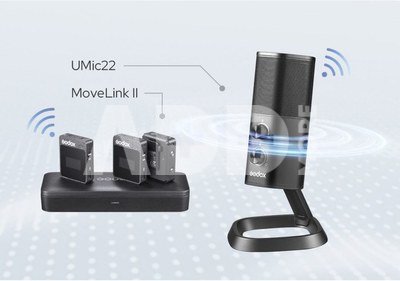 Godox UMic22 Dual pattern USB Condenser Microphone 2.4GHz
