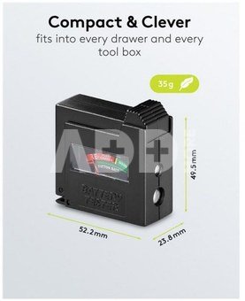 Goobay battery tester, black