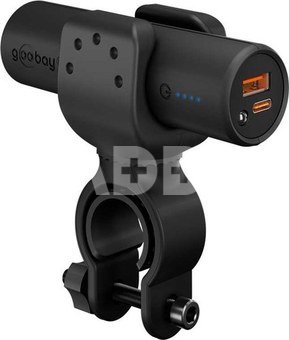 Goobay Bike Powerbank 5.0 with Reinforced Holder for Bicycle Handlebars | 60656 | 5000 mAh | Black