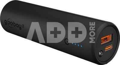 Goobay Bike Powerbank 5.0 with Reinforced Holder for Bicycle Handlebars | 60656 | 5000 mAh | Black